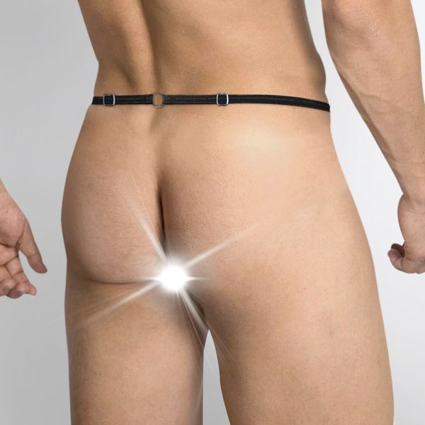 Мужские трусы XS-2XL с силиконовой анальной пробкой Art of Sex - Joni plug panties size S Black SO6172