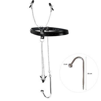 Бондажний набір із металевим анальним гаком №2 Art of Sex Blanca Bondage set with anal hook №2 SO9792