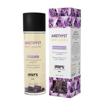 Массажное масло EXSENS Amethyst Sweet Almond (расслабляющее с аметистом) 100мл, натуральное SO2371