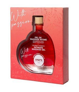 Массажный гель EXSENS With Passion Candy Apple 50 мл разогревающий, без сахара, съедобный SX2191