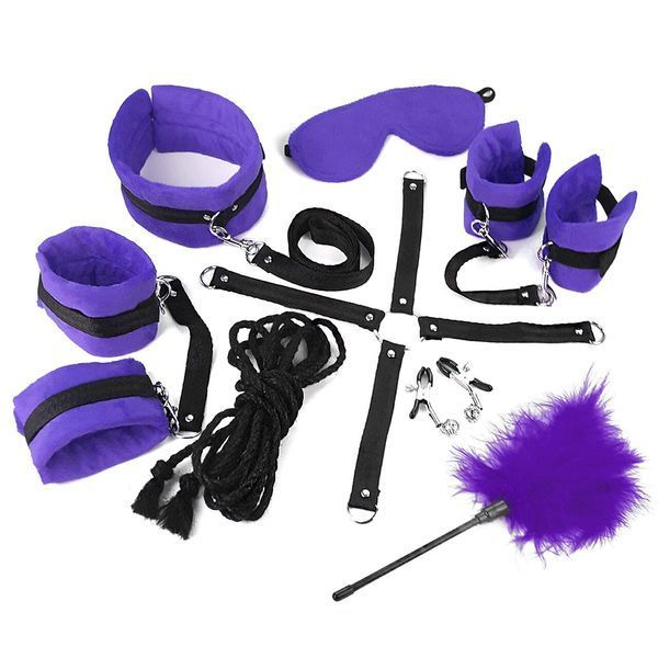 BDSM-набір Art of Sex &ndash; Soft Touch BDSM Set, фіолетовий, 9 предметів SO6600