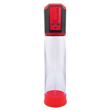 Автоматична вакуумна помпа Men Powerup Passion Enlargement system Red, перезаряджувана, 5 режимів SO6227