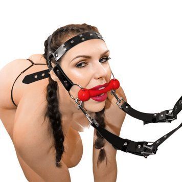 БДСМ кляп-упряжка Art of Sex - BDSM Gag Harness Pony SO9795