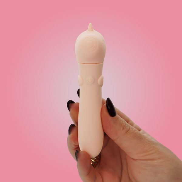 Вибратор-единорожка Unihorn USB Bullet &ndash; Heart Throb, вибропуля, USB-зарядка, 10 режимов SX2866