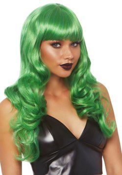 Хвиляста перука Leg Avenue Misfit Long Wavy Wig Green, довга, реалістичний вигляд, 61 см SO8009
