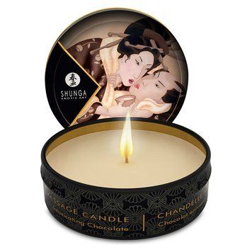 Масажна свічка Shunga Mini Massage Candle &ndash; Intoxicating Chocolate (30 мл) з афродизіаками SO2520