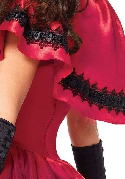 Еротичний костюм Червоної шапочки Leg Avenue Gothic Red Riding Hood XL, сукня, накидка SO9125