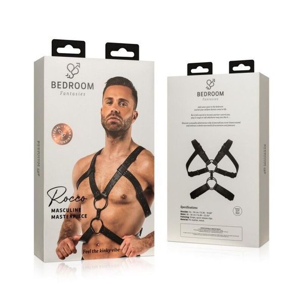 Портупея Bedroom Fantasies: Rocco Bondage Harness, черная SO8827