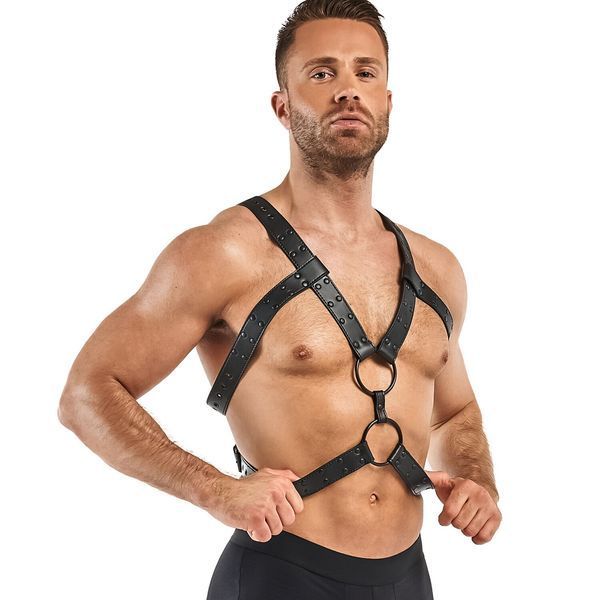 Портупея Bedroom Fantasies: Rocco Bondage Harness, черная SO8827