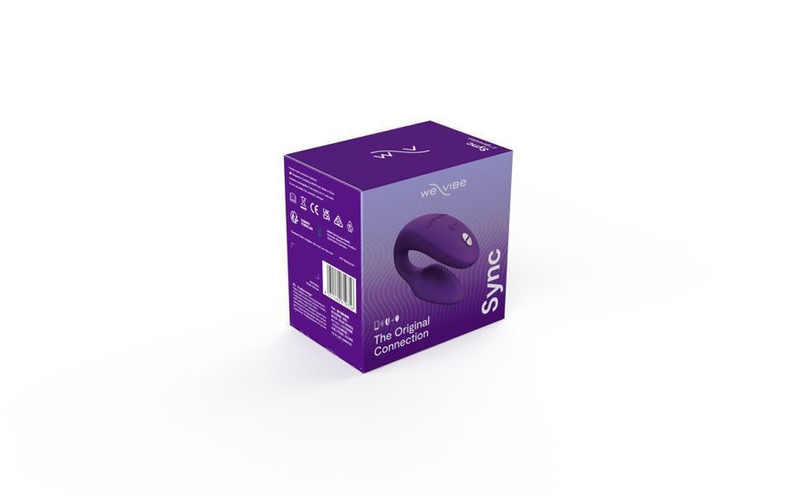 Смарт-вібратор для пар We-Vibe Sync 2 Purple, 10 віброрежимів, пульт ДК SO8762
