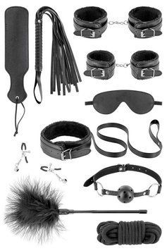 Набір для BDSM Fetish Tentation SM Bondage Box in vegan leather 10pcs SX1092