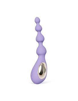 Анальне намисто з вібрацією LELO Soraya Beads Violet Dusk, різний діаметр намистин, 8 режимів SX3041