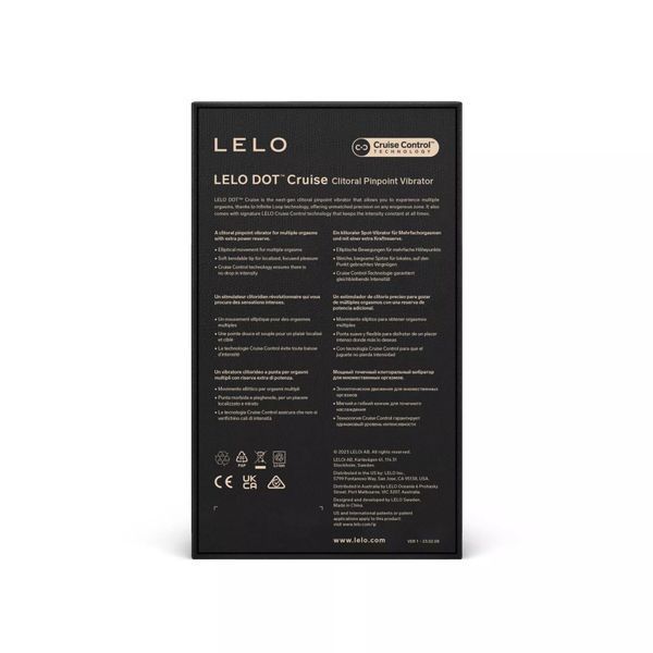 Клиторальный вибратор LELO DOT Cruise Peach Please, точечная стимуляция, технология Infinite Loop SX3042