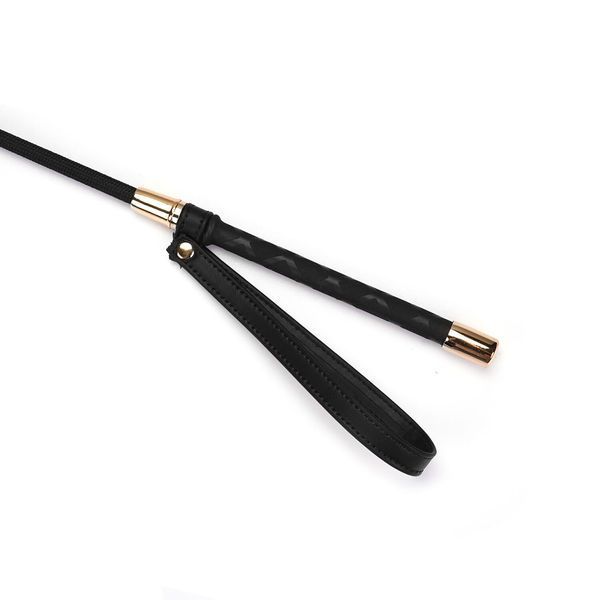 Шльопалка-сердечко Liebe Seele Black Organosilicon Riding Crop, екошкіра SO9490