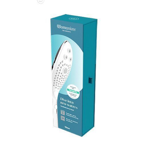 Насадка-стимулятор для душа 2в1 Womanizer Wave Chrome, массажер для интимных зон SO8765