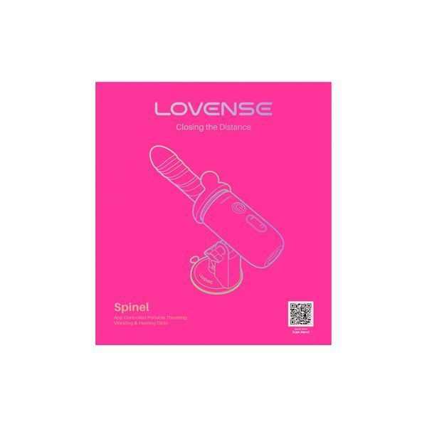 Смарт-мини секс-машина Lovense Spinel, имитация фрикций, нагрев, 3 насадки, на присоске SX3316