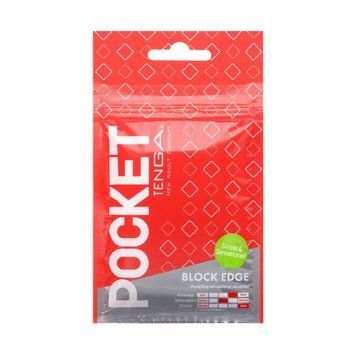 Мастурбатор TENGA Pocket Block Edge SO5596