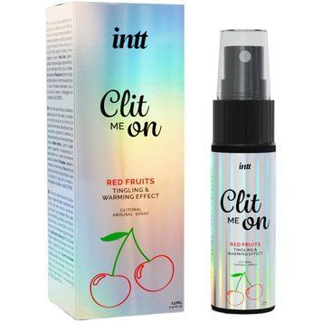 Стимулювальний спрей  для клітора Intt Clit Me On Red Fruits Warming Effect 12мл зігріваючий ефект SO8393