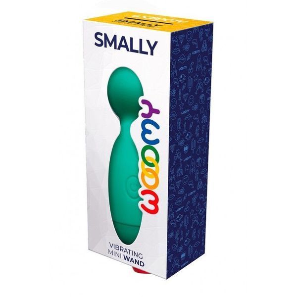 Мінівібромасажер Wooomy Smally Mini Wand Turquoise SO7407