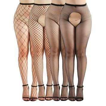Комплект колготок JSY WW7040-open Black One Size (4 шт) SX2642
