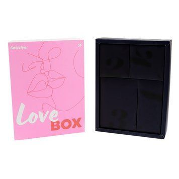 Подарочный набор Satisfyer Love Box, игрушка для него и для нее, белье, мешочек для хранения SO8791