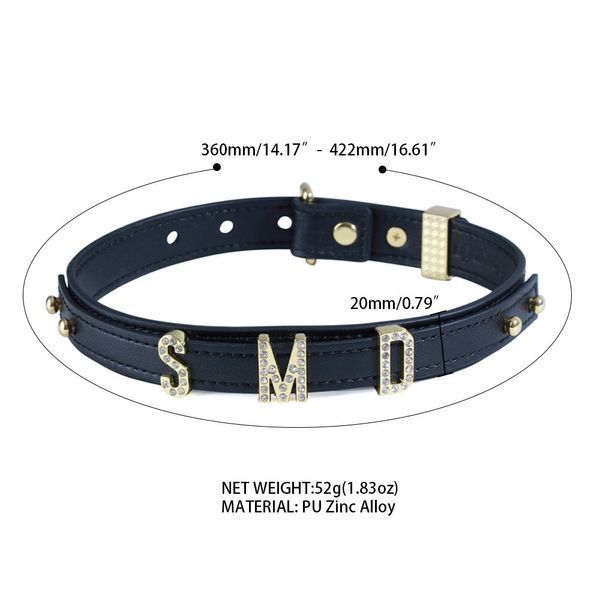 Ошейник LOCKINK Dark DIY Alphabet Collar SX0900