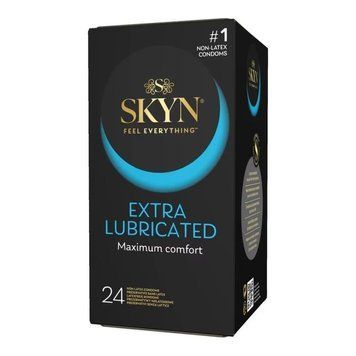 Безлатексні преміум-презервативи SKYN Extra Lubricated 24 шт, на 40&thinsp;% більше змазки SX2394