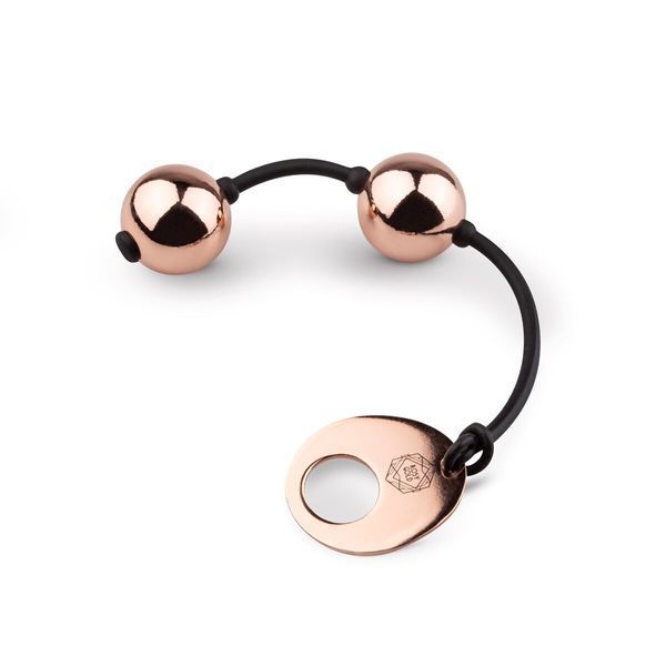 Металеві вагінальні кульки Rosy Gold - Nouveau Kegel Balls, маса 376 г, діаметр 2,8 см SO4594