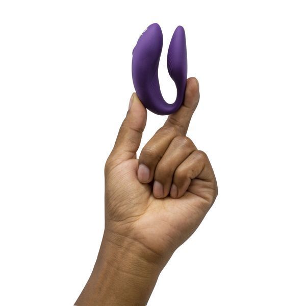 Смарт-вибратор для пар We-Vibe Chorus Purple, сенсорное управление вибрациями сжатием пульта SO6923