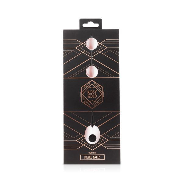 Металеві вагінальні кульки Rosy Gold - Nouveau Kegel Balls, маса 376 г, діаметр 2,8 см SO4594