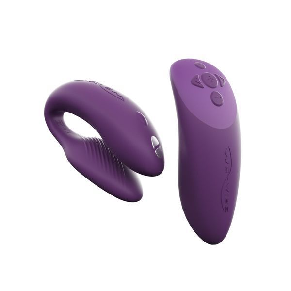 Смарт-вибратор для пар We-Vibe Chorus Purple, сенсорное управление вибрациями сжатием пульта SO6923