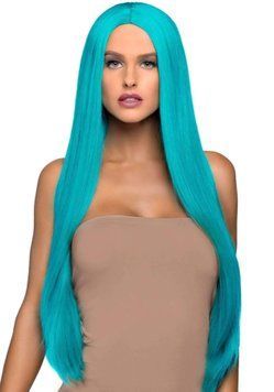 Перука Leg Avenue 33&Prime; Long straight center part wig turquoise SO8591