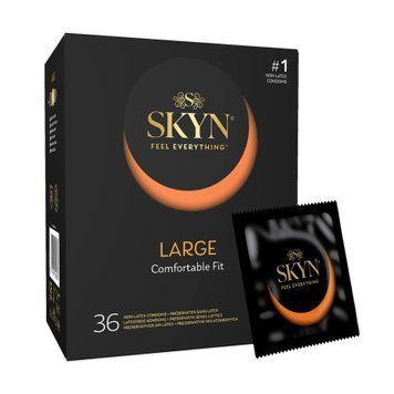 Безлатексні преміум-презервативи SKYN Large 36 шт, збільшений розмір SX2395