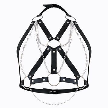 Портупея жіноча Art of Sex - Aiden Leather harness, Чорна XS-M SO8396
