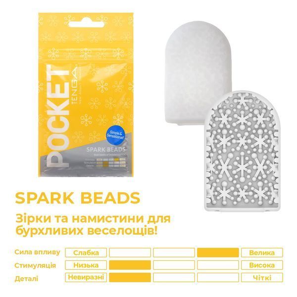 Мастурбатор TENGA Pocket Spark Beads SO5599