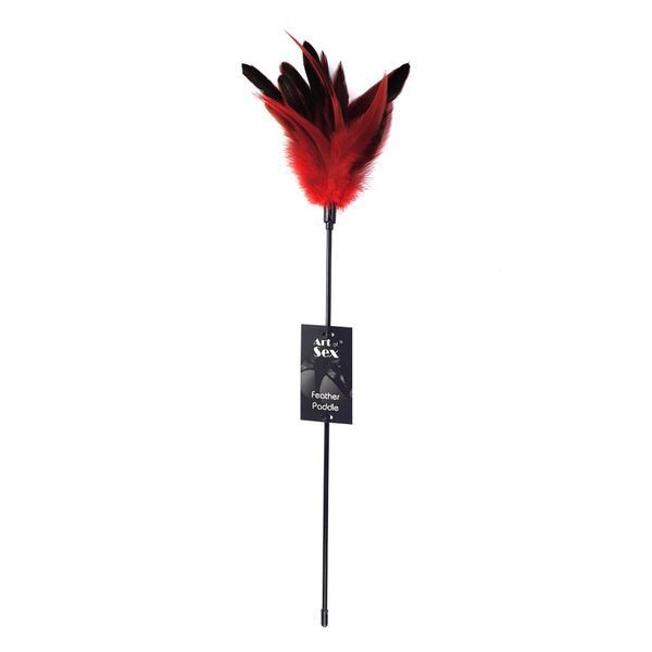 Лоскітка з пером півня Art of Sex &ndash; Feather Paddle, червона SO6610