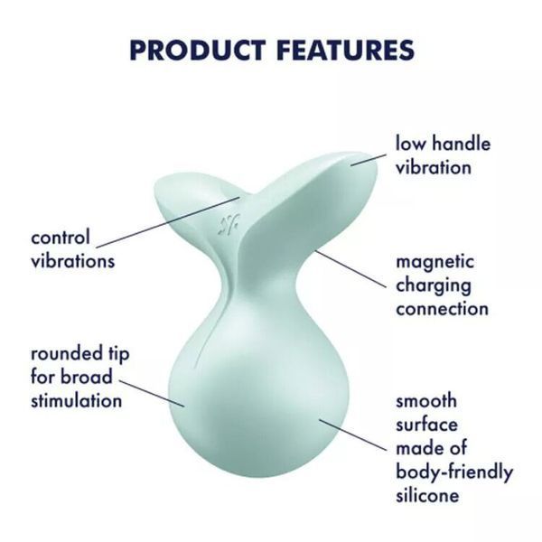 Минивибромассажер Satisfyer Viva la Vulva 3 Mint SO7786