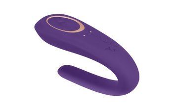 Вібратор для пар Satisfyer Double Classic Violet з одним моторчиком SO1235