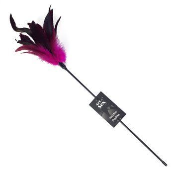 Лоскітка з пером півня Art of Sex &ndash; Feather Paddle, темно-рожева SO6611
