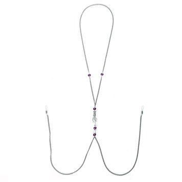 Прикраса для сосків Art of Sex - Nipple Clamps Arrow, колір фіолетовий SO5853
