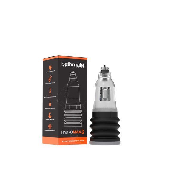 Гидропомпа Bathmate Hydromax 3 Clear, для члена длино до 7,5 см, диаметр до 4,5 см SX2297