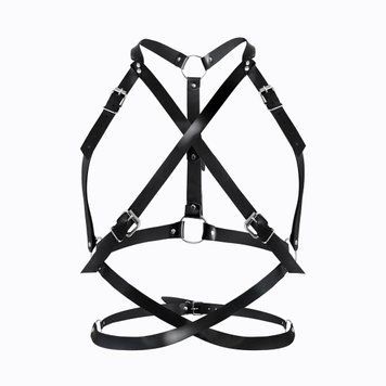 Портупея жіноча Art of Sex - Agnessa Leather harness, Чорний L-2XL SO8399