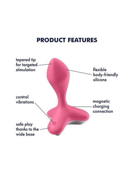 Анальна пробка з вібрацією Satisfyer Game Changer Pink SO6104