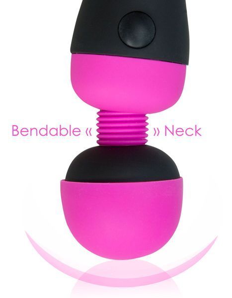 Вибромассажер PalmPower Recharge Pink, перезаряжаемый, гибкая головка, тревел-замок SO8902