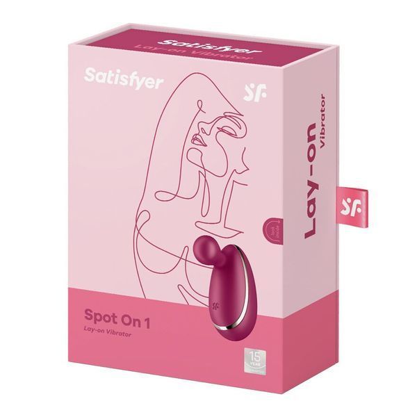 Вібратор для зовнішньої стимуляції Satisfyer Spot On 1 Berry, гнучкий відросток SO8413