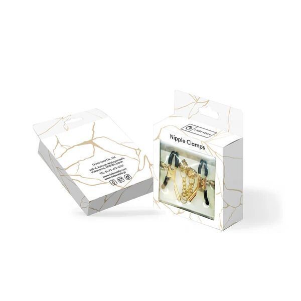 Зажимы для сосков Liebe Seele Hollow Heart Nipple Clamps Gold SX1685