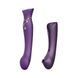 Смартвибратор 3в1 Zalo &mdash; Queen Set Twilight Purple, пульсирующая жемчужина и вакуум, кристалл Swarovski SO6664 фото 1