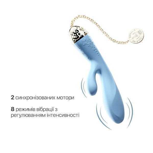 Смартвібратор-кролик Zalo &mdash; Rosalie Royal Blue SO6665