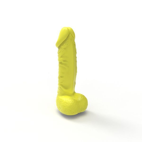 Мило у формі пеніса Pure Bliss MINI Yellow, крафтове мило-член, натуральне SO6357