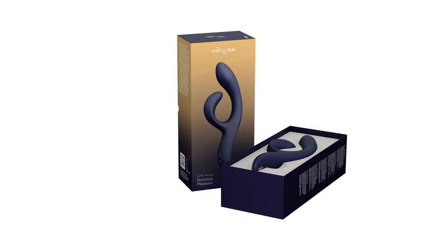Смарт вібратор-кролик We-Vibe Nova Midnight Blue, ергономічний, регульований кут нахилу стовбура SO6931